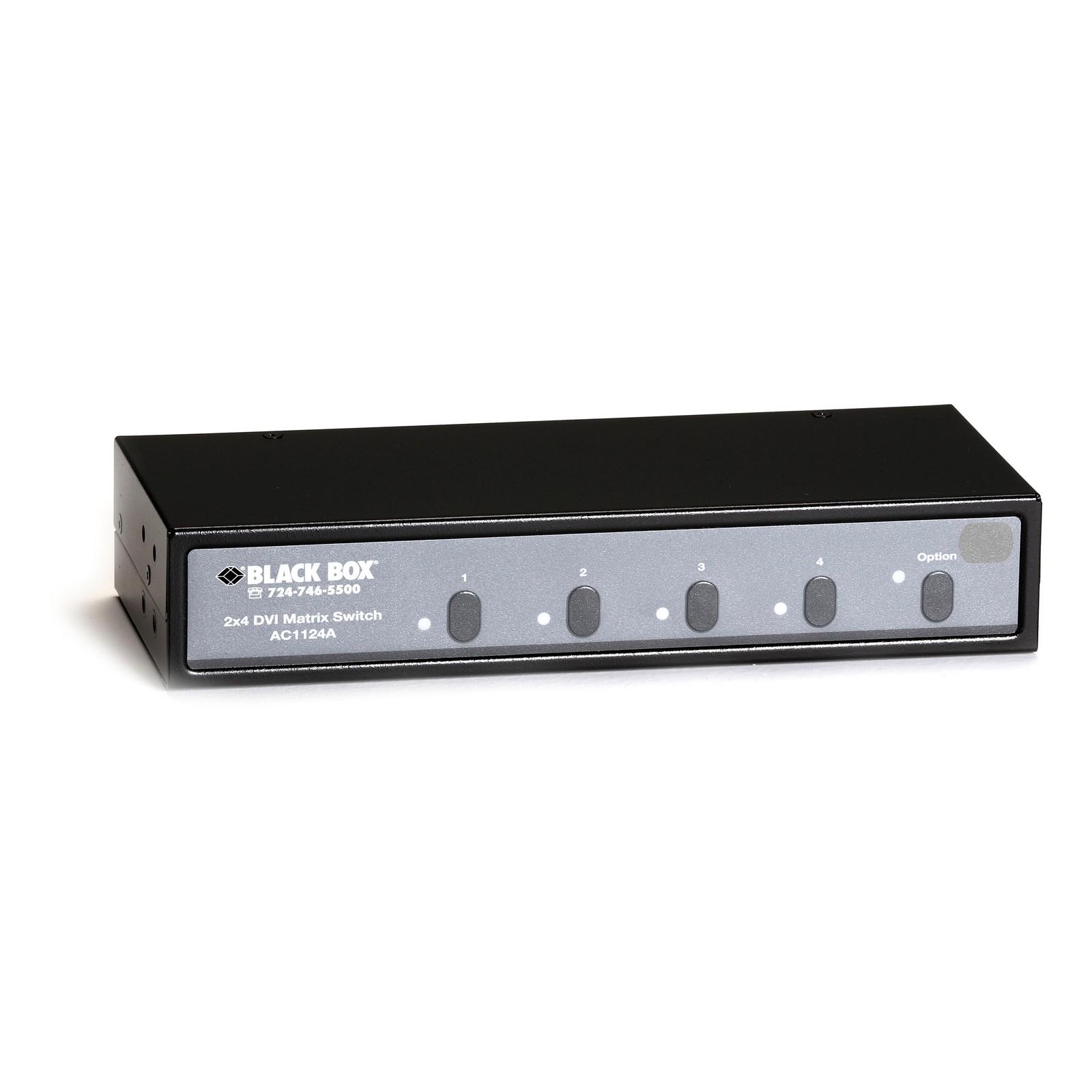 DVI Matrix Switch with Audio - 2x4